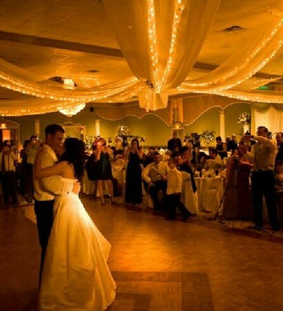 garden decoration, food and wedding reception