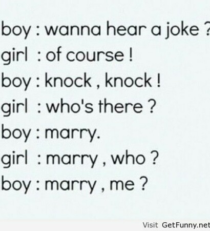 marry me, boy and girl