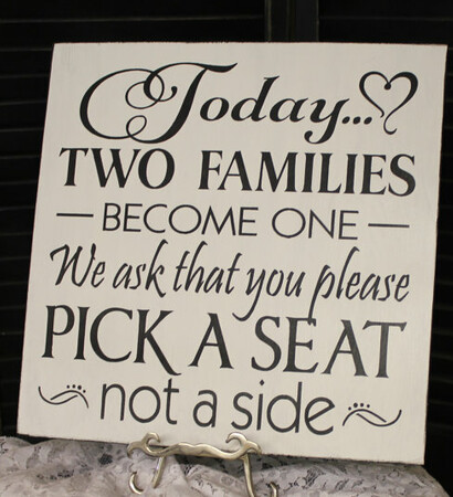 pick a seat and not a side