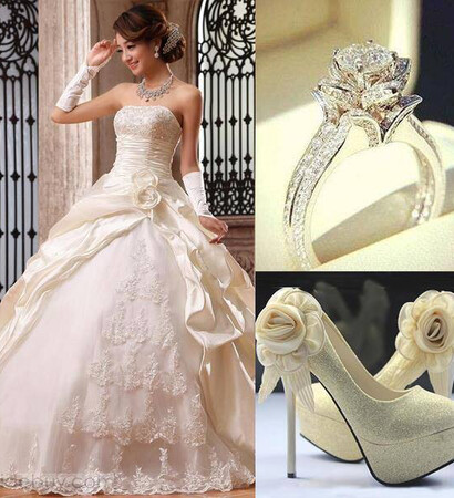 bridal, fashion and gown