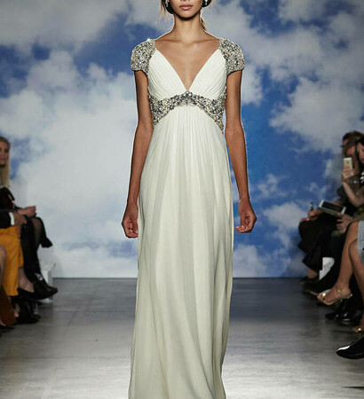 grecian, wedding dress and bride