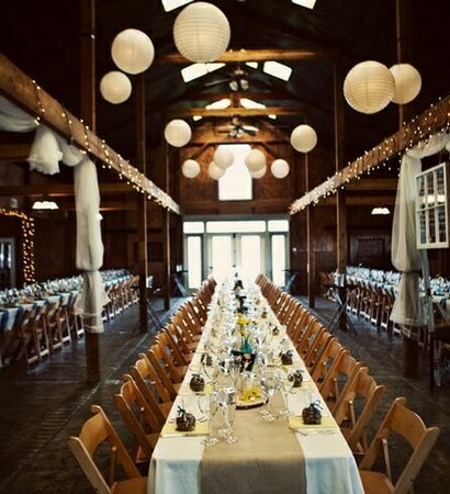 garden decoration, reception hall and food