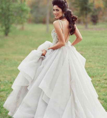 hair, the dress and white