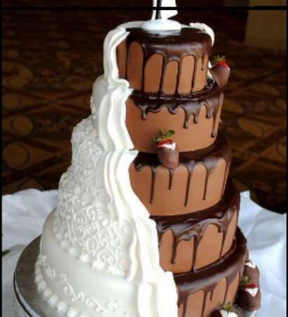 chocolate, beautifull and wedding cake
