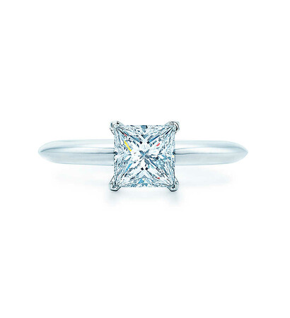 wedding ring, princess cut and tiffany&co