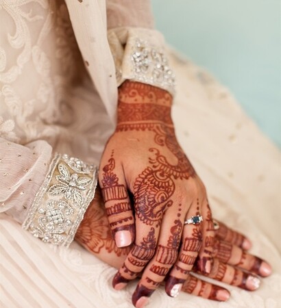 muslim, henna and bride