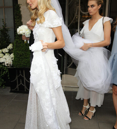 flower, wedding dress and chanel