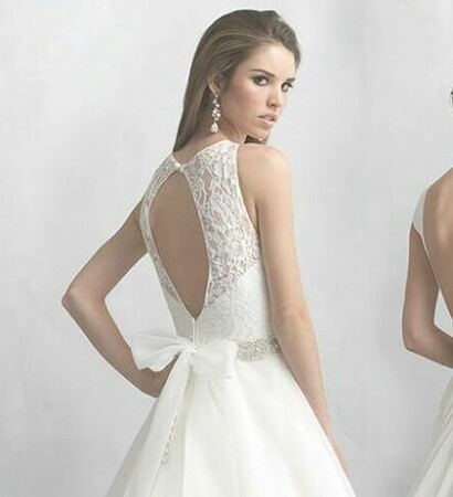 gown, back detail and bridal