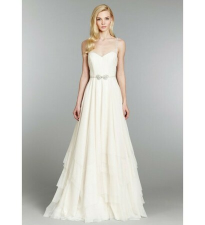 chiffon, beading and bridal gown