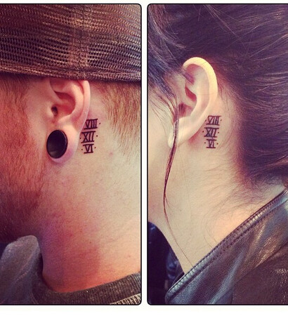 Tattoos, couple and cute