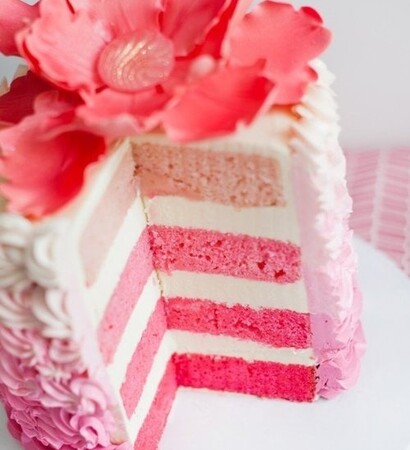 ombre, icing and dessert