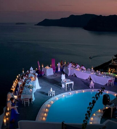 Island, Greece and night
