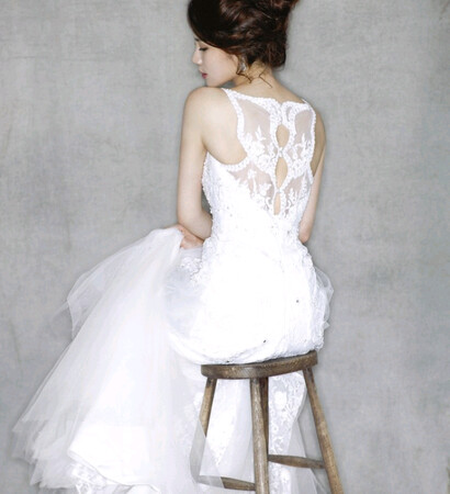 dress, girl and think