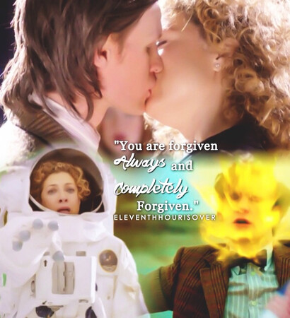 matt smith, eleventh doctor and alex kingston