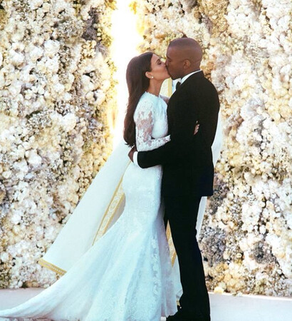 mrandmrswest, kim kardashian and kimyewedding