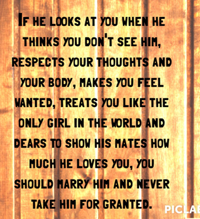 him, marry and respect