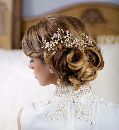 girl, stylish and curly