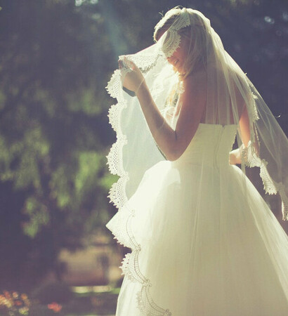 ruche, wedding dress and chic