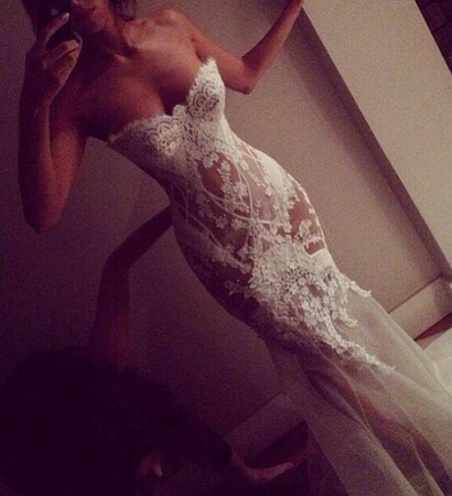sheer lace, bodycon dresses and wedding dress