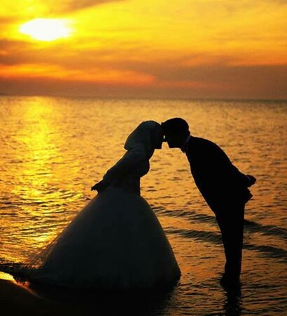 marriage, nikah and muslim couple