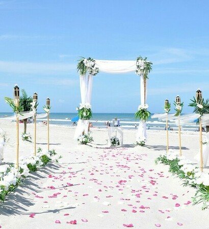 beautiful wedding, destination wedding and beach wedding