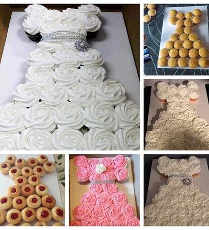 recipe, wedding dress and cake