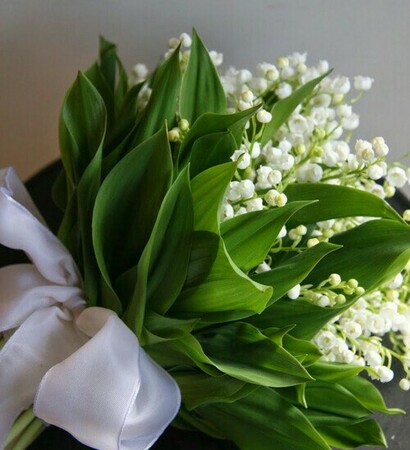 bouquet, lily of the valley and flowers