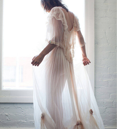 vintage, style and stone fox bride