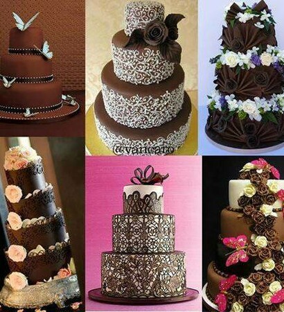 wedding cake, chocolate and chocolate cake