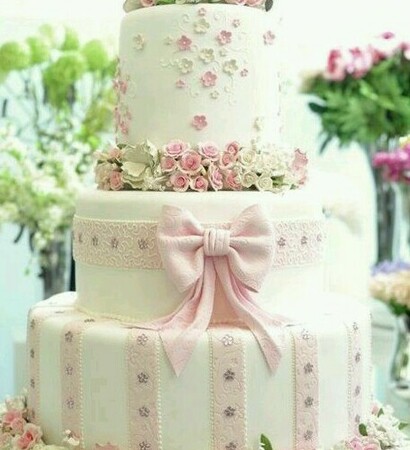 cake, boda and pink