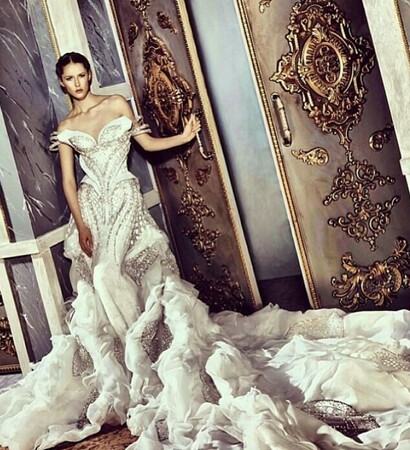 hair, wedding dress and impressive