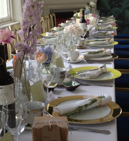 london venue, food and beautiful wedding