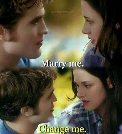 kristen stewar, robert pattinson and edward cullen