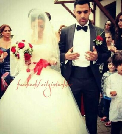 wedding dress, masallah and couple