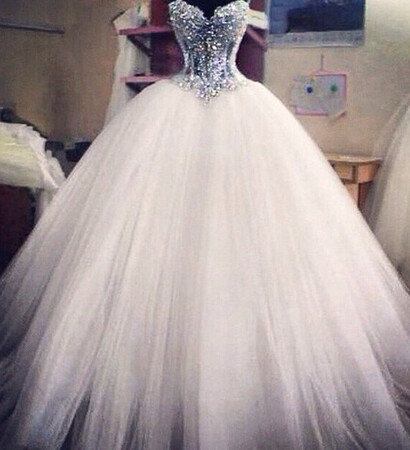 white, gorgeous and poofy