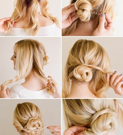 hairstyle tutorial, styling and high heels
