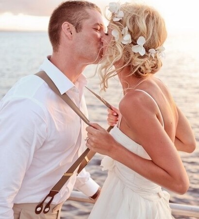 beach, vintage and bride