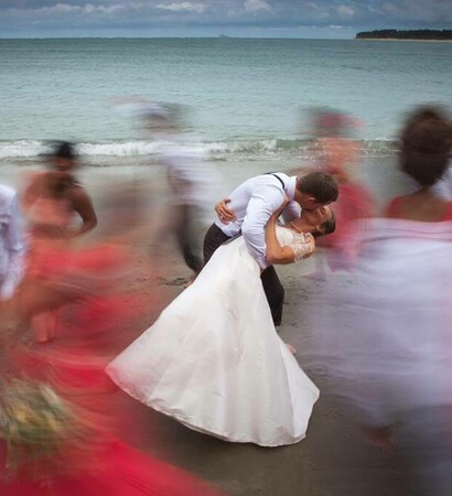 beach, marriage and run
