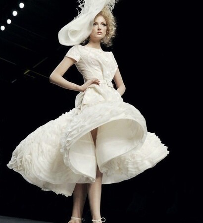 petticoats, wedding dress and feminine