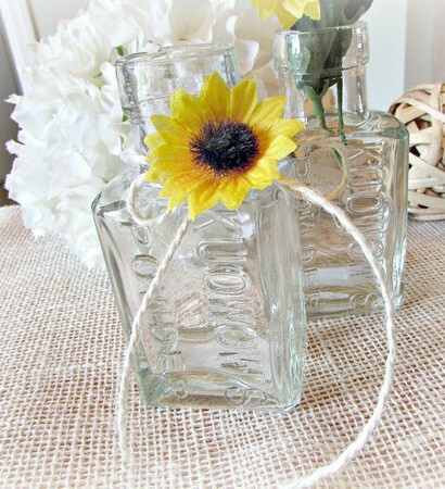 clear glass bottle decor and en