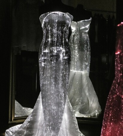 fashion, dress with lights and dress