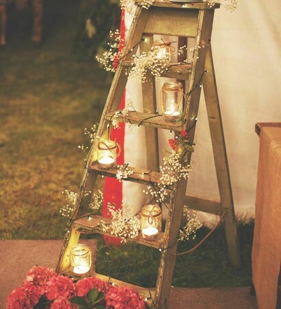 vintage, romantic and ladder