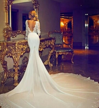 dress, opulence and white
