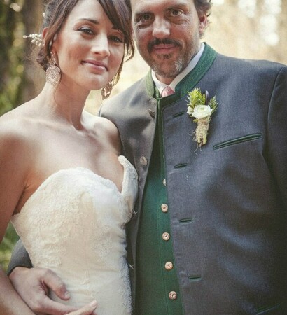 rosalee, monroe and wedding dress
