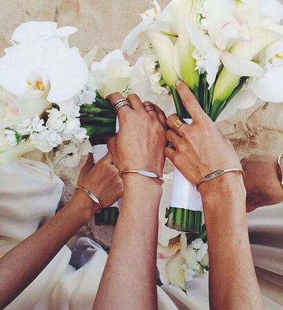 white, bridesmades and friendship