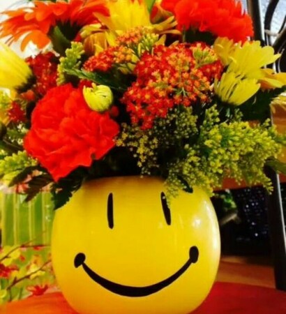 love, vase of flowers and decorated