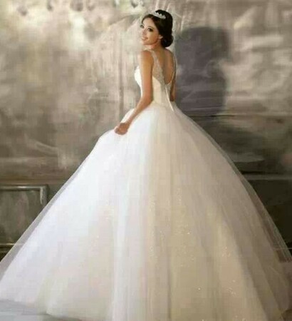 romantic, wedding dress and white