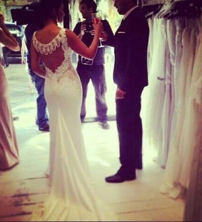girl, boy and wedding dress
