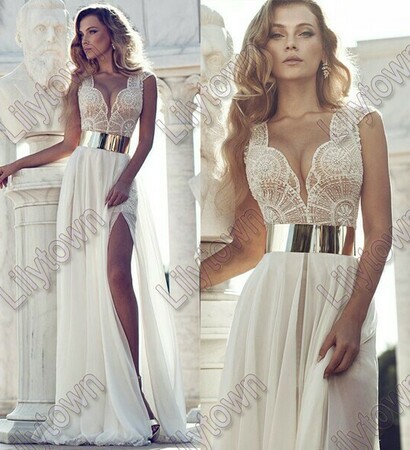 wedding gown, sexy wedding gown and lace white