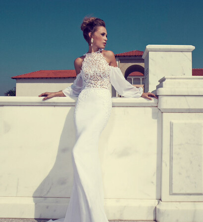 big sleeves, wedding dress and boho
